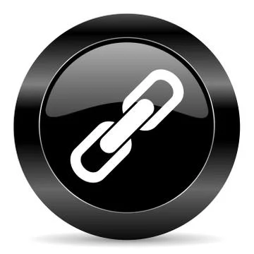 Black circle web button on white background Illustrazione stock