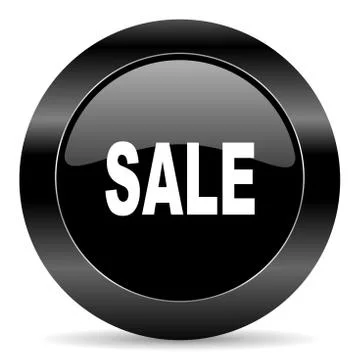 Black circle web button on white background 库存插图