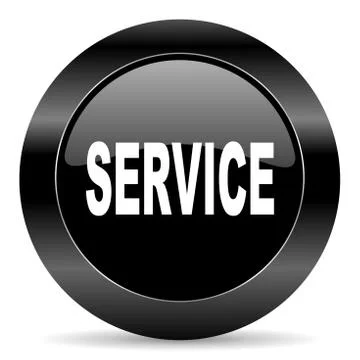 Black circle web button on white background Illustrazione stock