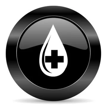 Black circle web button on white background Illustrazione stock