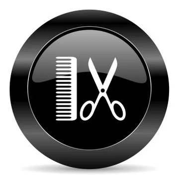 Black circle web button on white background Stockillustratie