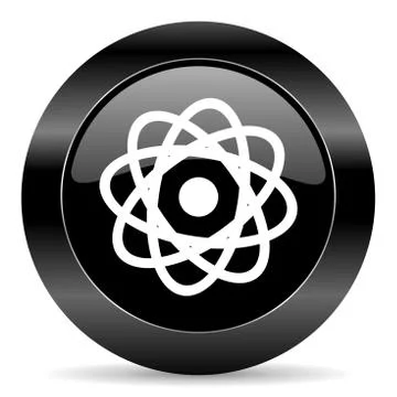 Black circle web button on white background Illustrazione stock