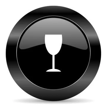 Black circle web button on white background Stock-Illustration