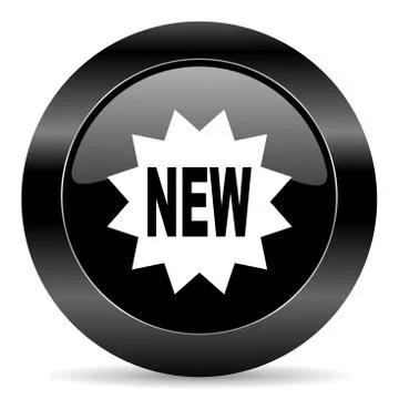 Black circle web button on white background 库存插图