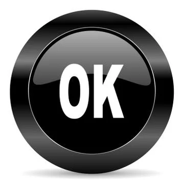 Black circle web button on white background Illustrazione stock