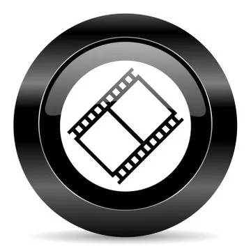 Black circle web button on white background Stock-Illustration