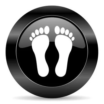 Black circle web button on white background Stock-Illustration