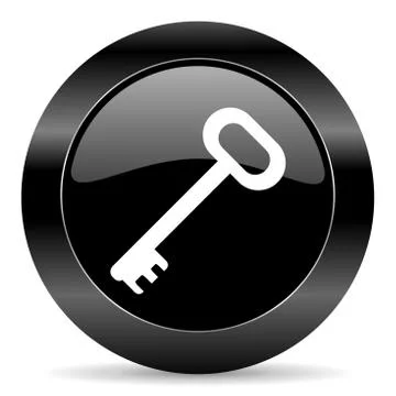 Black circle web button on white background Illustrazione stock