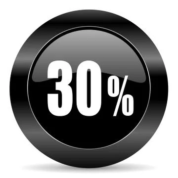 Black circle web button on white background 库存插图