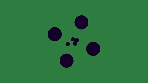 A with black circles and dots background motion layers scene design style Stock Footage 335978382