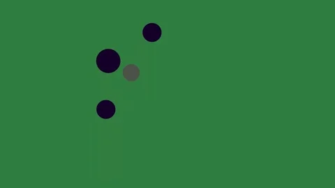 With black circles and dots two dot cartoonish figure Stock Footage 335978054