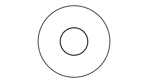 Black Circles Animated On White Background Stock Footage 123182282