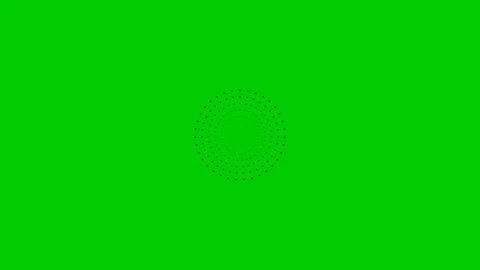 Black circles dots green Stock Footage 225635289