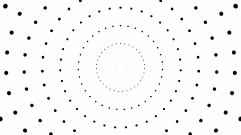 Black circles dots white Stock Footage 225646668