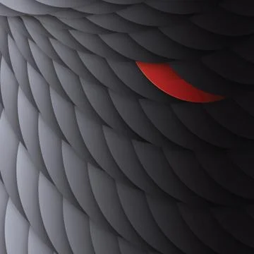 Black circles with one bright red. abstract background, vector, eps10 스톡 일러스트