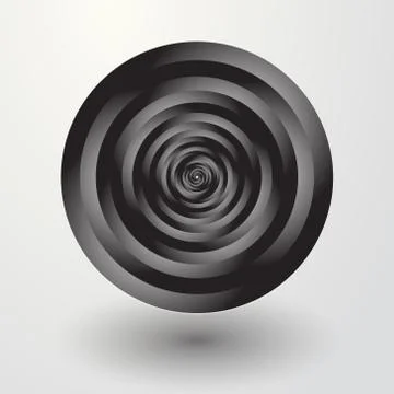 Black circles rotate to lost Stock-Illustration