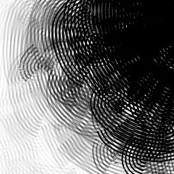 Black Circular Halftone Wave Abstract Background Stockillustratie