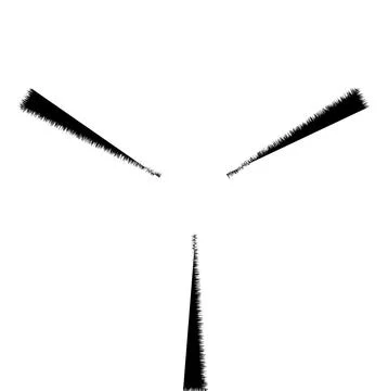 Black circular lines on a white background Stock Illustration