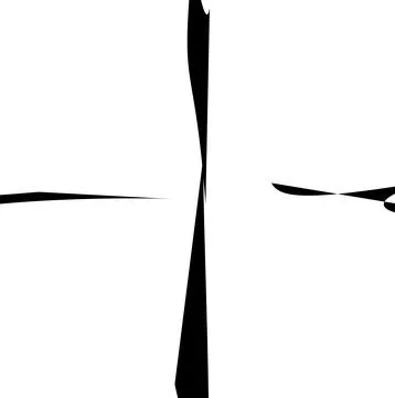 Black circular lines on a white background Stock Illustration
