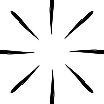 Black circular lines on a white background Stock Illustration