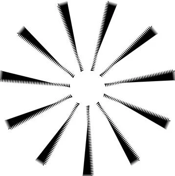 Black circular lines on a white background Stock Illustration