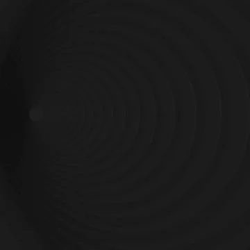 Black circular pattern. Textured background. 3d illustration. Foto stock