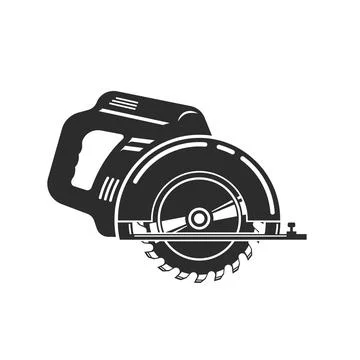 Black circular saw machine  vector illustration design Stock Illustration