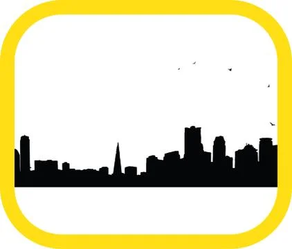 Black city Stock Illustration