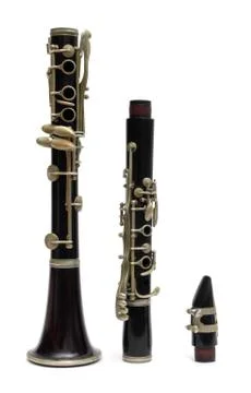 Black clarinet Foto stock