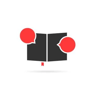 Black classbook icon like comic book Stock Illustration