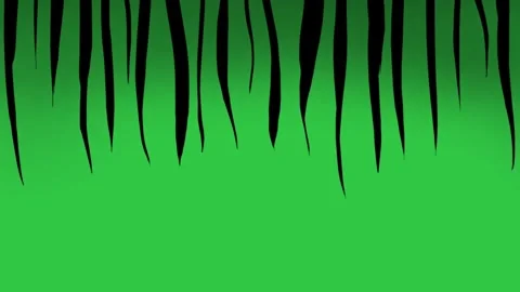 Black claw marks scratching down on green screen background for horror transitio Stock Footage 329905366
