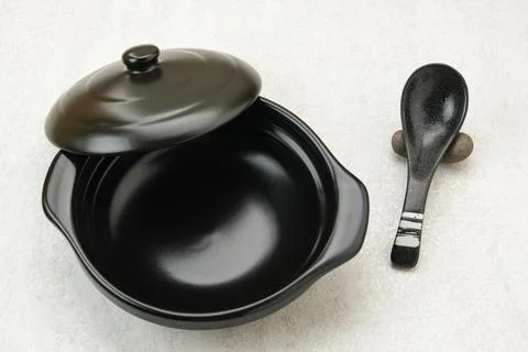 Black Clay Pot Stock Photos