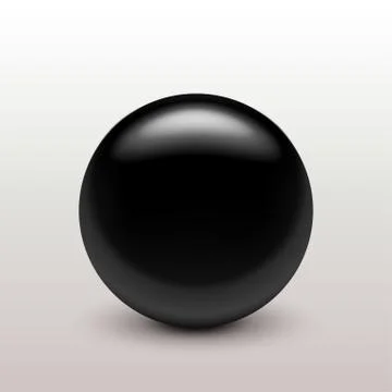 Black clear ball Stock Illustration