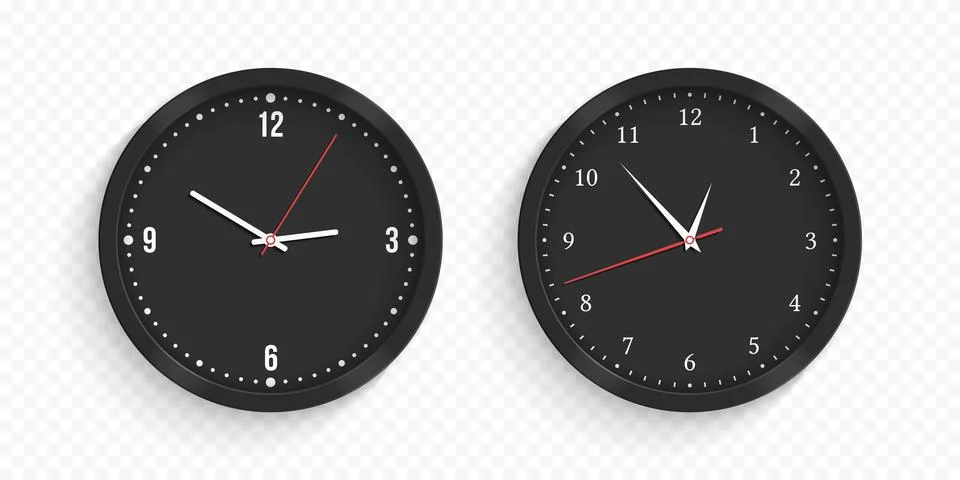 Black Clock Stock Illustration