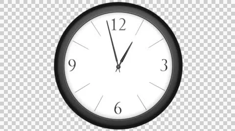 Black Clock Timelapse Stock Footage 51443696