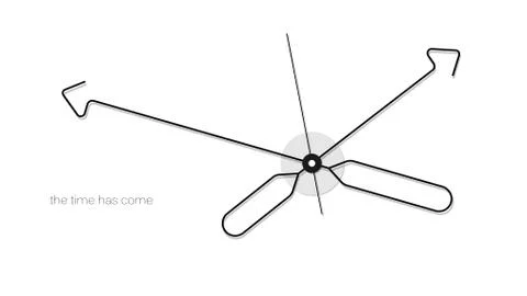 Black clocks on a light background. Stock Illustration