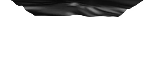 Black Cloth Fabric Falling on different background and Green Screen Video stock 106564187