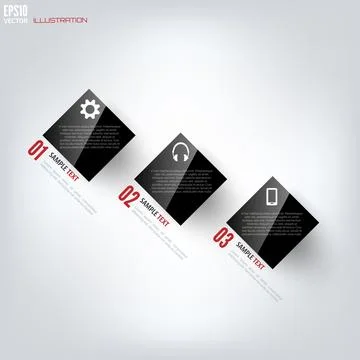 Black cloud computing background with web icons. Social network. Mobile app Illustrazione stock