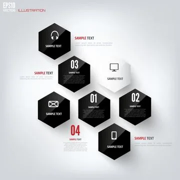 Black cloud computing background with web icons. Social network. Mobile app Illustrazione stock