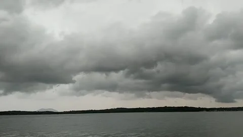 Black cloud Stock Footage 216530426