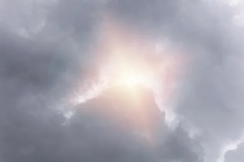 Black cloud before rainy. Black cloud background. with copy space for text or Fotos de archivo