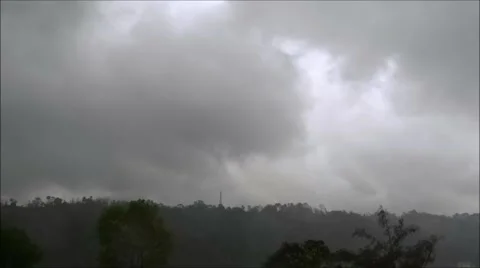 Black clouds and raining-Timelapse Stock-Footage 41830187