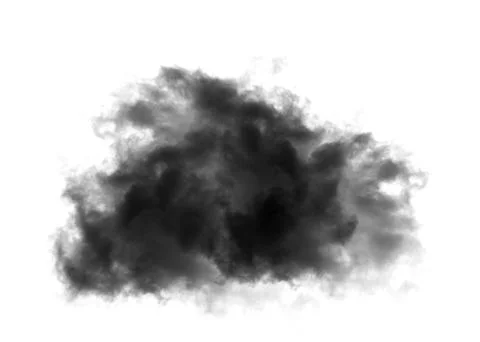 Black clouds on black  background Stock Photos