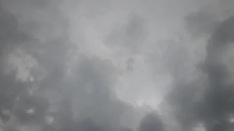 Black clouds on a cloudy day Stock Footage 265442100