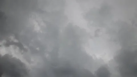Black clouds on a cloudy day Stock Footage 265442107