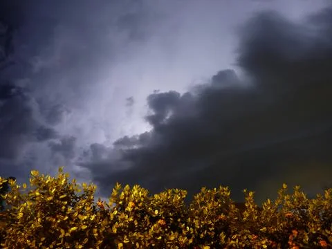Black clouds at dusk 스톡 사진