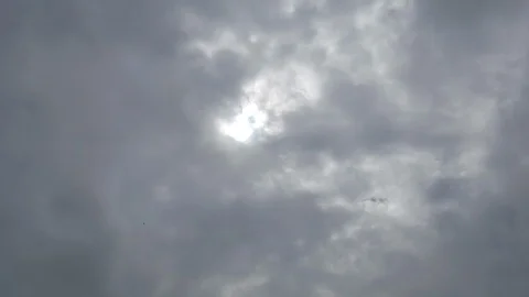 Black clouds form above the sky before exceeding the storm.Nature sky background Stock Footage 130005697
