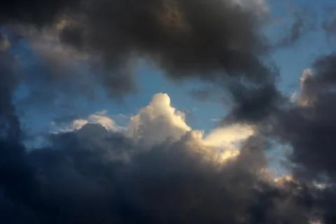 Black clouds 库存照片