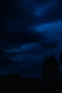 Black clouds Stock Photos