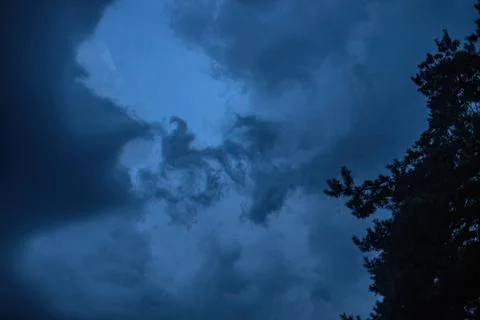 Black clouds Stock Photos